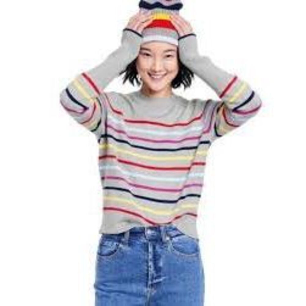 La Ligne for Target XXS Sweater – Striped Rib Knit – Cashmere Blend